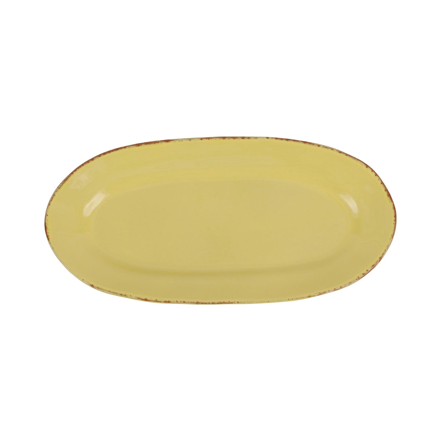 Vietri Cucina Fresca Narrow Oval Platter - Saffron