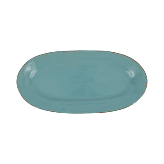 Vietri Cucina Fresca Narrow Oval Platter - Turquoise
