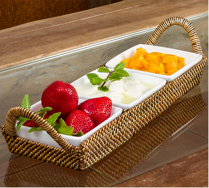 Calaisio Rectangular Tray 3 Part Server
