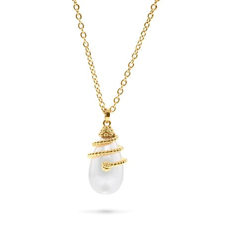 Caupcine De Wulf Lily Drop Necklace, 18"