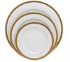 Christofle Malmaison Gold 5 Piece Porcelain Place Setting