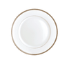 Christofle Malmaison Dinnerware: Bread and Butter Plate, Porcelain Platinum-Finish
