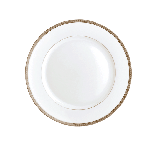 Christofle Malmaison Dinnerware: Dessert/Salad Plate, Porcelain Platinum-Finish