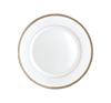 Christofle Malmaison Dinnerware: Dessert/Salad Plate, Porcelain Platinum-Finish