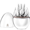 Christofle Mood 24-Piece Flatware Set in Egg Chest, Silver-Plated