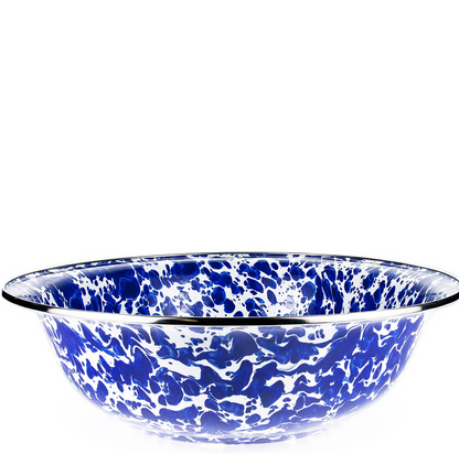 Golden Rabbit Cobalt Swirl Serving Bowl