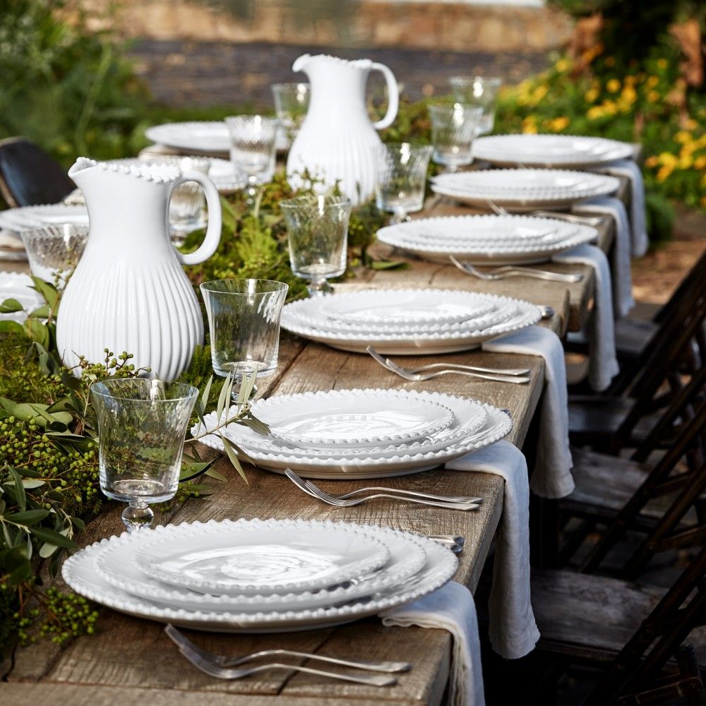 Costa Nova White Pearl Soup Pasta Plate