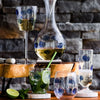 Vietri Drop Stemless Wine Glass - Blue