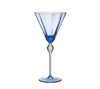 Kim Seybert Glass: Daphne Wine Glass - Blue, Set of 4