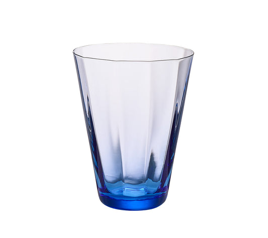 Kim Seybert Glass: Daphne Tumbler in Blue, Set of 4