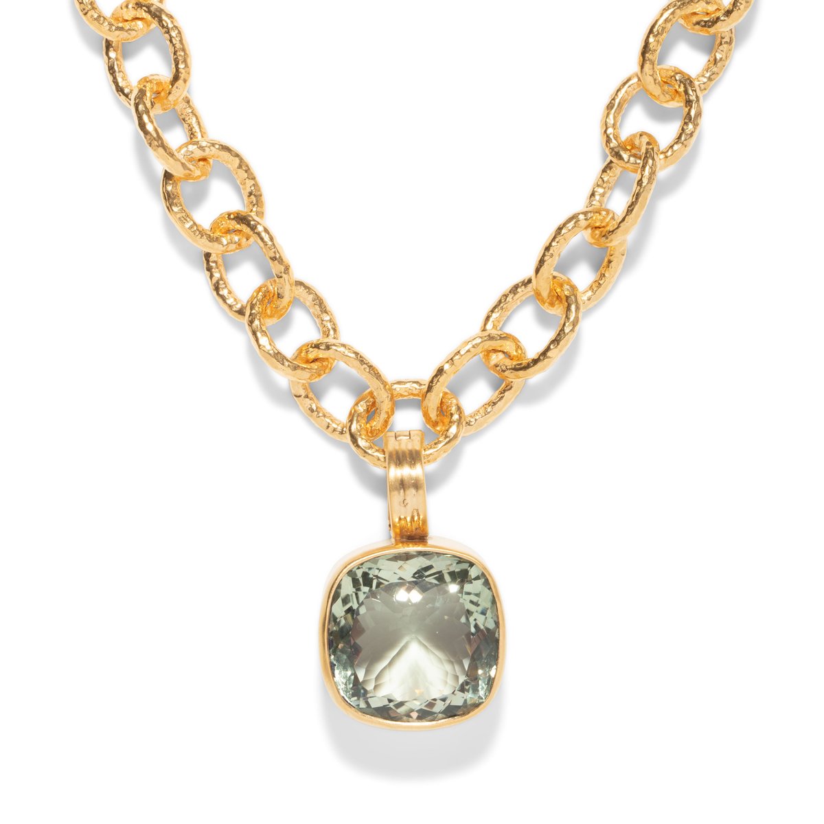 Dina Mackney Designs Pendant - Faceted Maxi Pendant Only - Green Amethyst