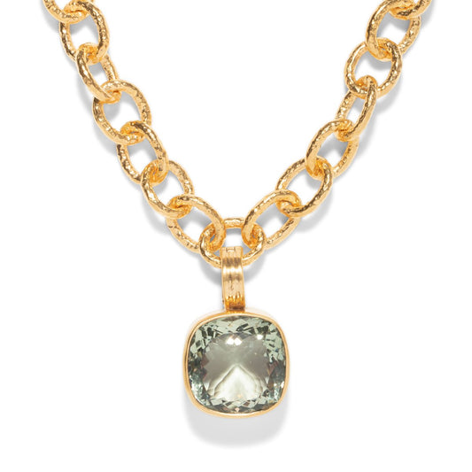 Dina Mackney Designs Pendant - Faceted Maxi Pendant Only - Green Amethyst