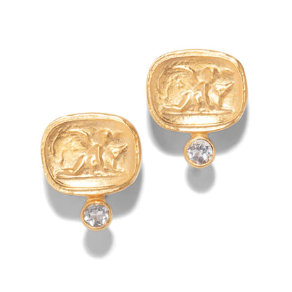 Dina Mackney Designs Earrings - Guardian Angel Cherub