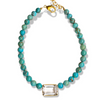 Dina Mackney Designs Necklace Set - Turquoise Emerald Cut
