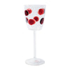 Vietri Drop Wine Glass - Red