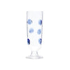Vietri Drop Champagne Glass - Blue
