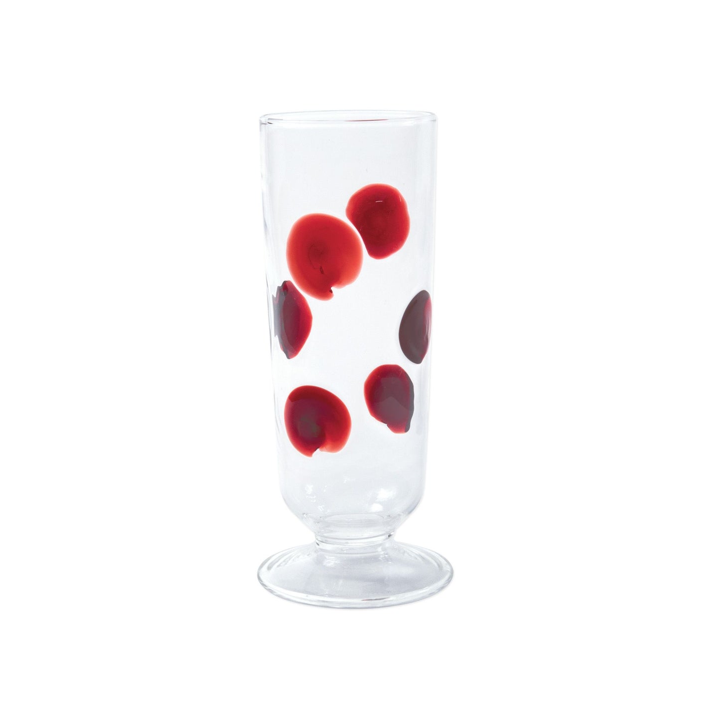 Vietri Drop Champagne Glass - Red