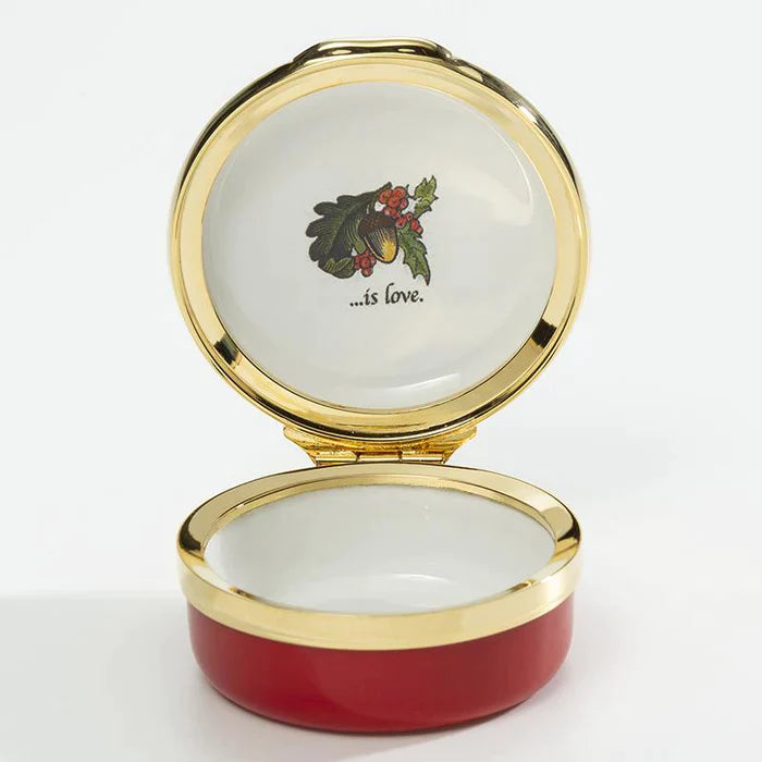 Halcyon Days Enamel Box - Woodland Snow