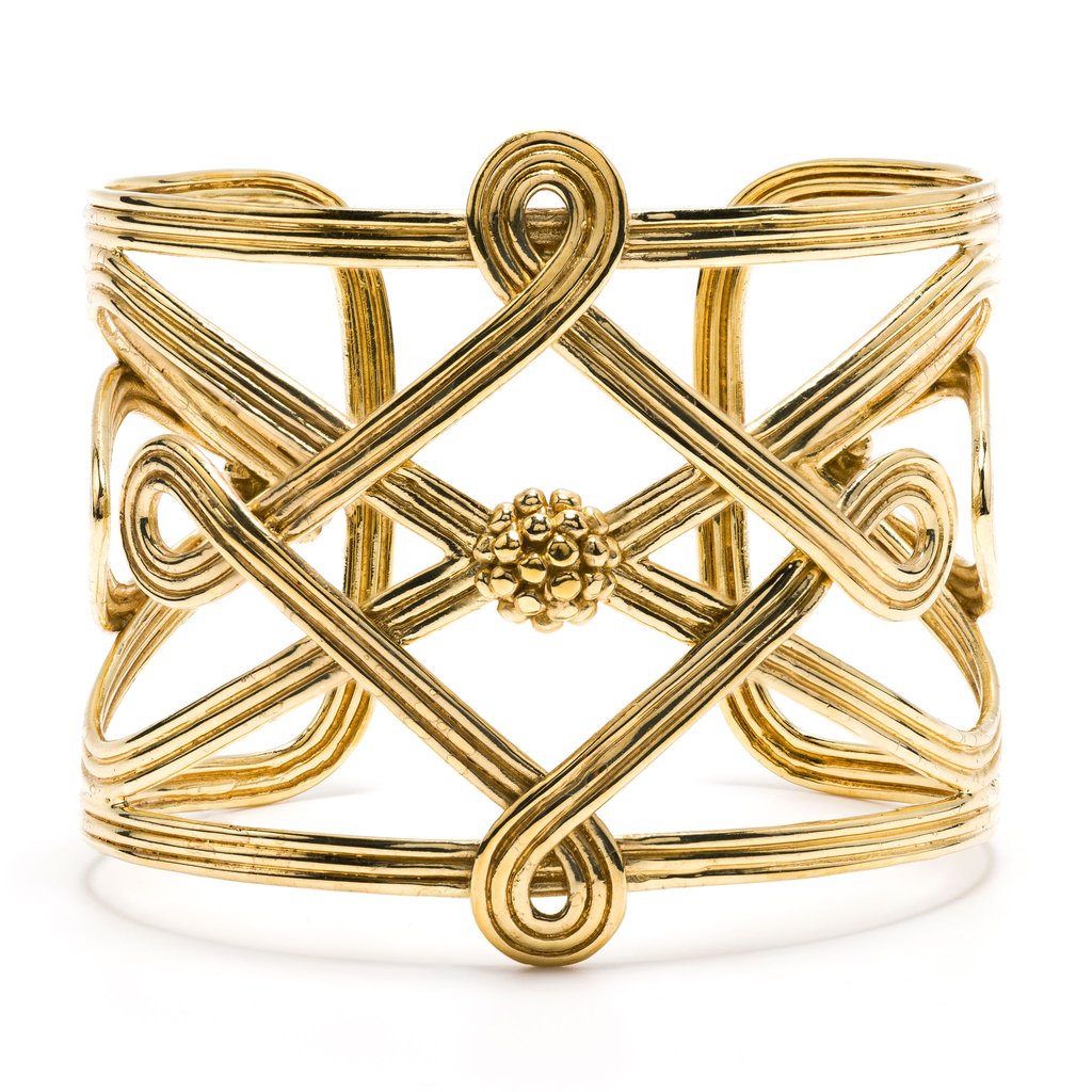Capucine De Wulf Monique Compass Cuff, Gold