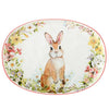 Easter Garden Bunny Oval Platter