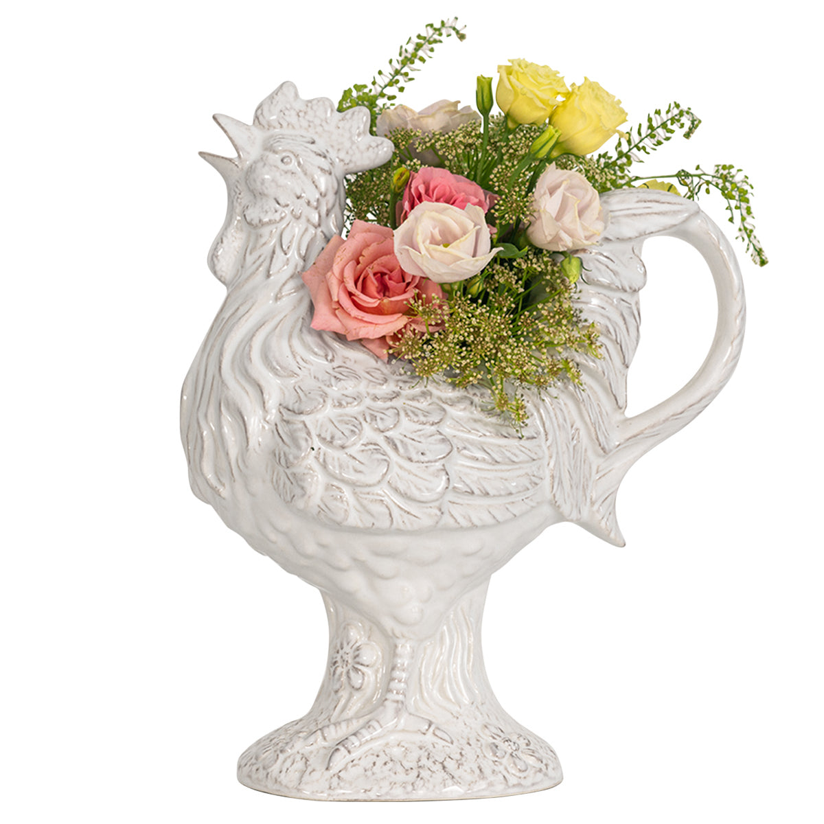 Juliska Clever Creatures Rousseau Rooster Pitcher