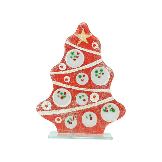 Vietri Glass Red Large Tree