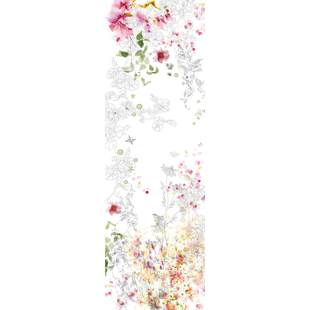 Garnier Thiebaut Jardin Sauvage Blanc Runner 20" x 61"