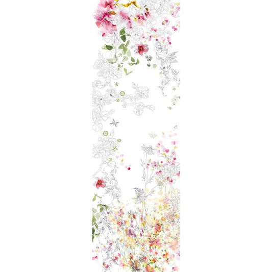 Garnier Thiebaut Jardin Sauvage Blanc Runner 20" x 61"