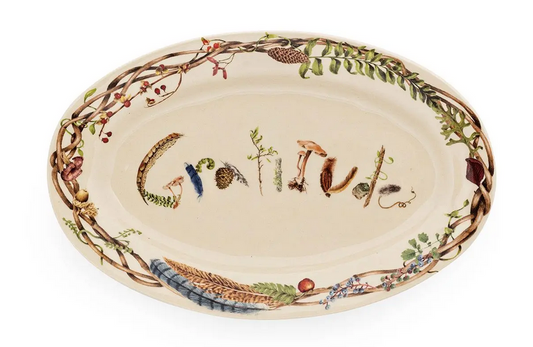 Juliska Forest Walk Platter - Gratitude 15"