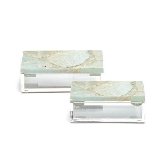 Two's Company LG Amazonite Box
