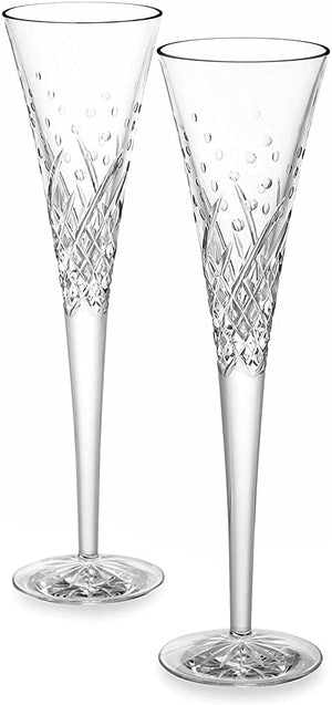 Waterford Lismore Wedding Champagne Flutes - Set of 2