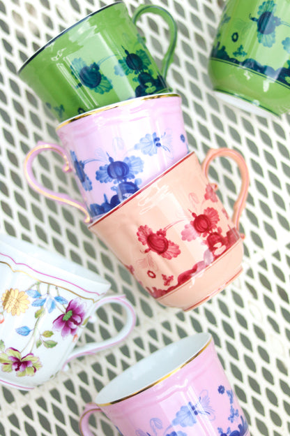 Ginori 1735 Oriente Italiano Mug with Gold Trim - Azalea