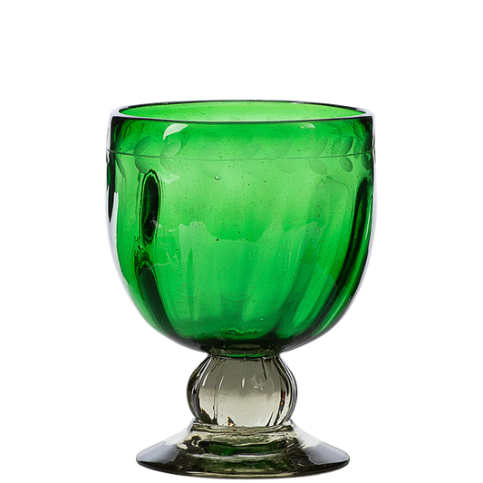Jan Barboglio Gloria Goblet - Green
