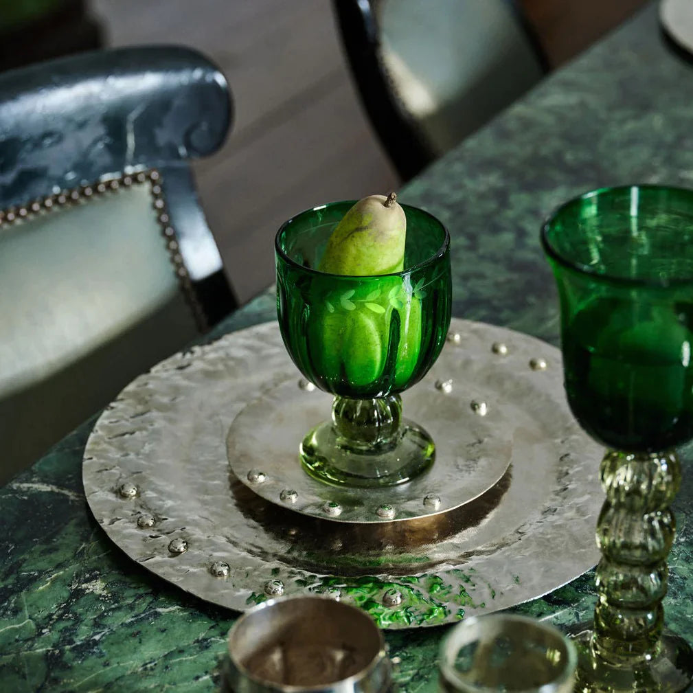 Jan Barboglio Gloria Goblet - Green