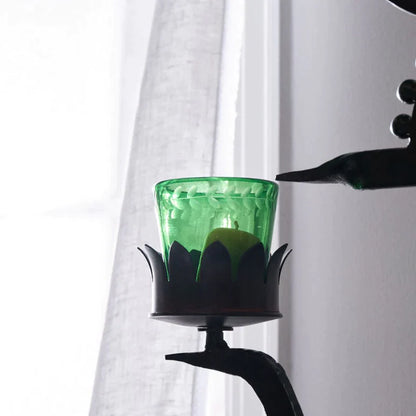 Jan Barboglio Hierbabuena Copa w/Laurel Etching DOF - Green