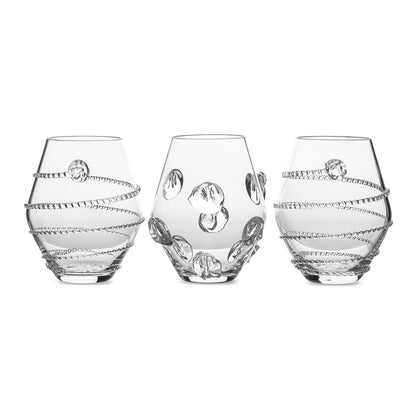 Juliska Heritage Gallerie Assorted Mini Vase Trio in Clear
