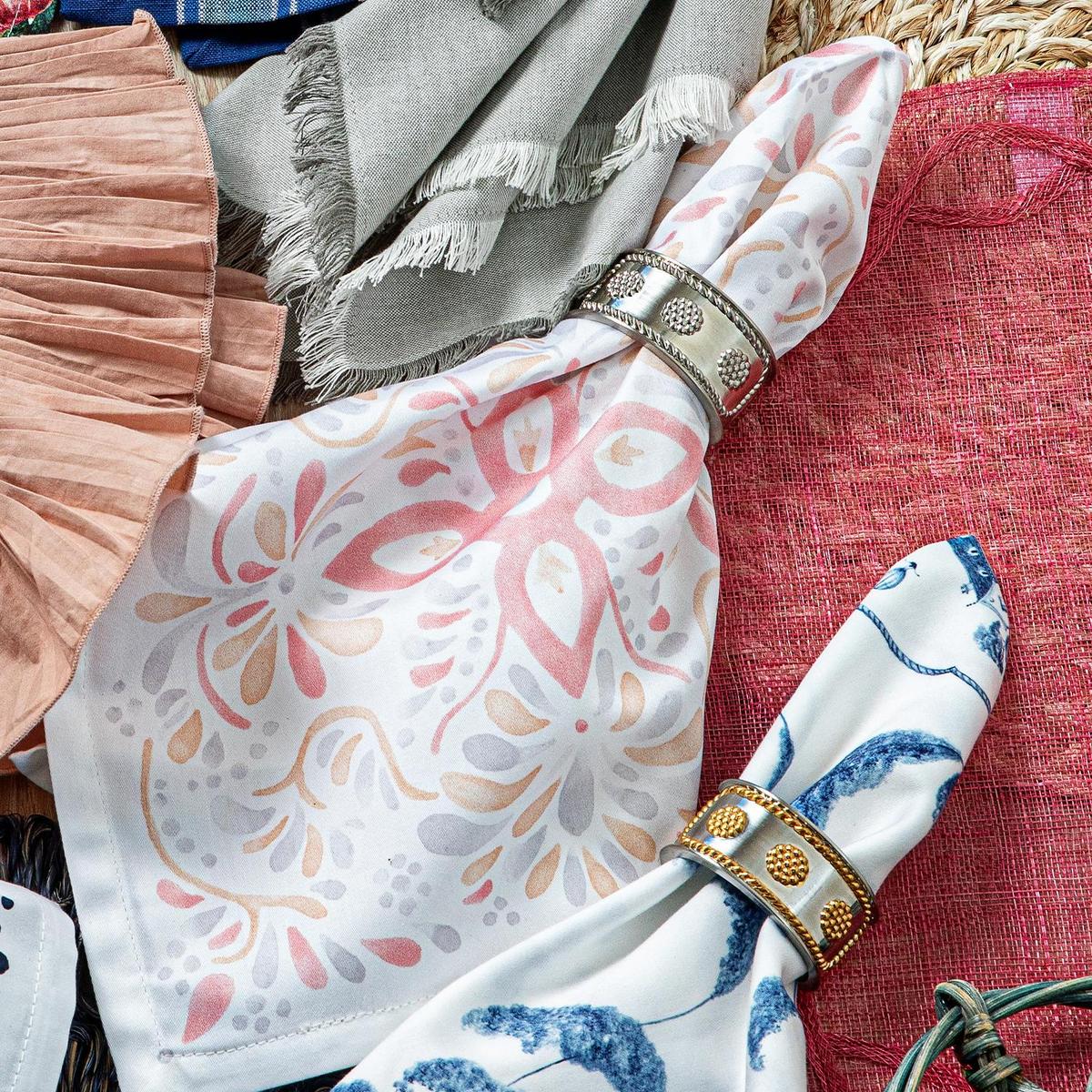 Juliska Napkin Ring: Berry & Thread - Bright Satin/Gold