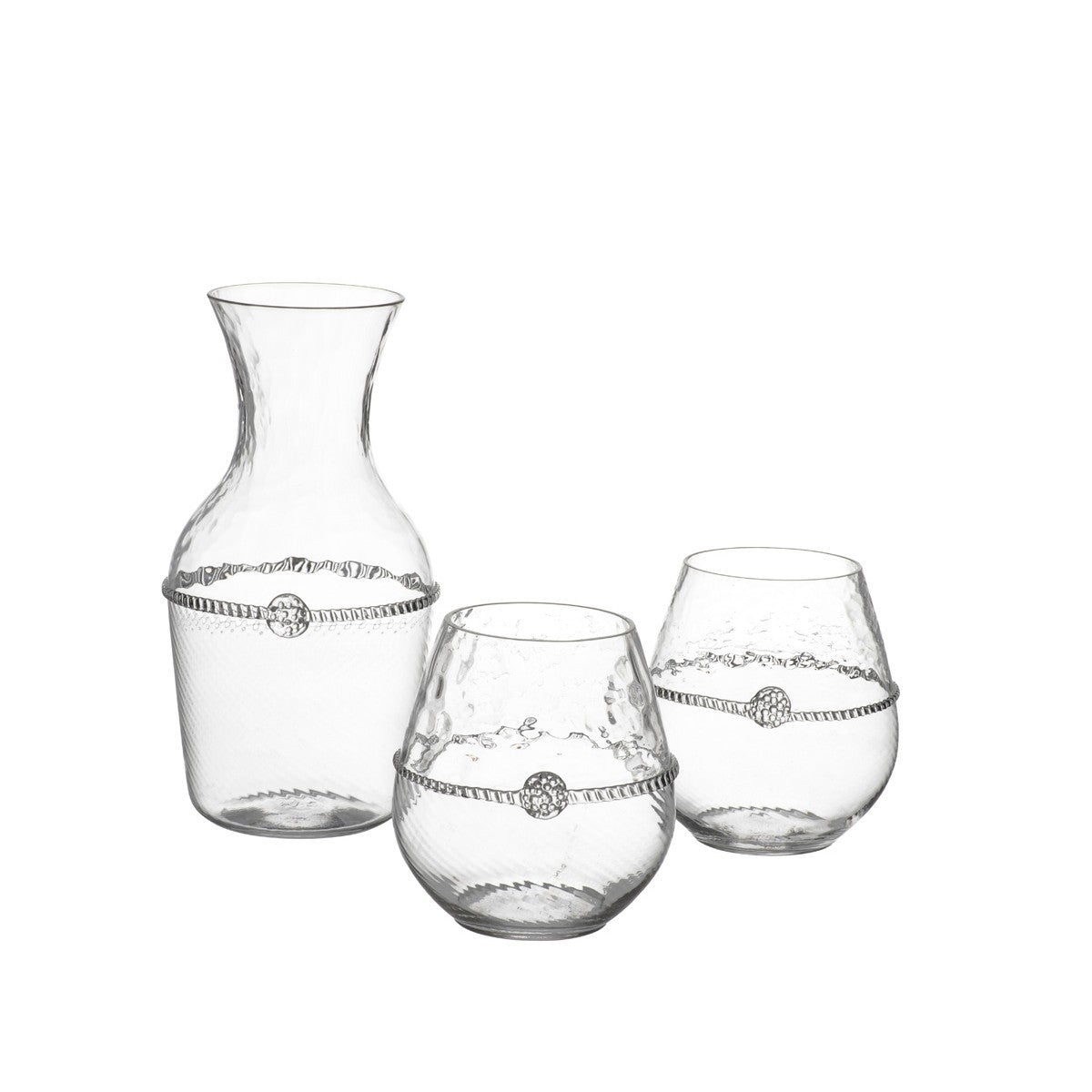 Juliska Graham Carafe + 2 Stemless Red Wine Gift Set