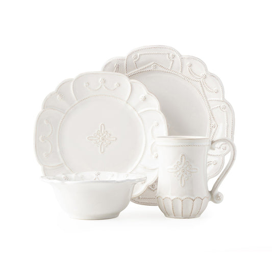 Juliska Jardins du Monde 4 Piece Place Setting - Whitewash