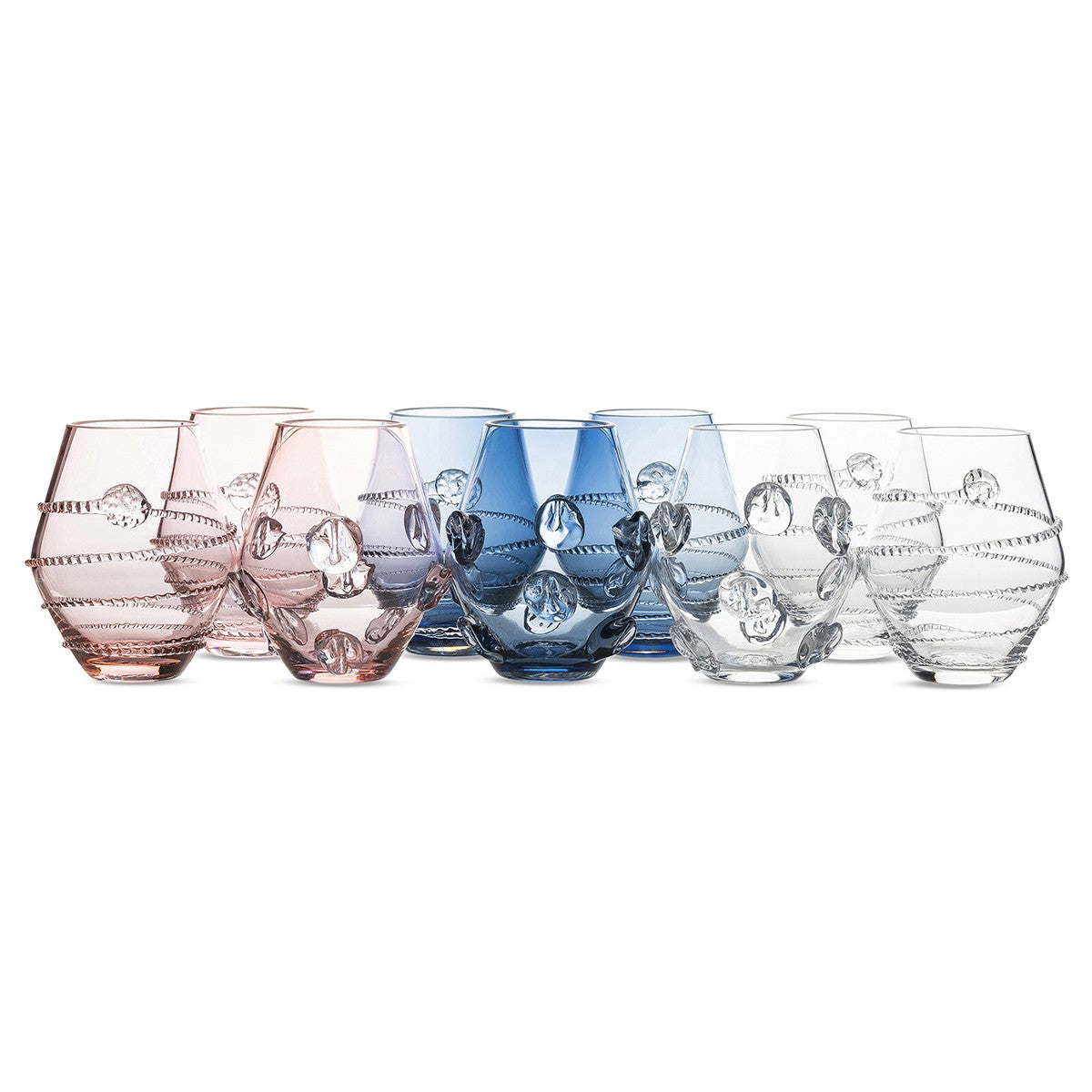 Juliska Heritage Gallerie Assorted Mini Vase Trio in Clear