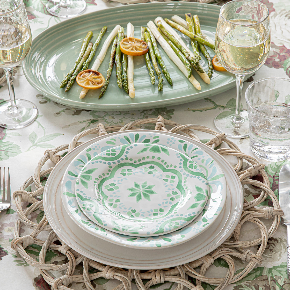 Juliska Iberian Dessert/Salad Plate - Sage