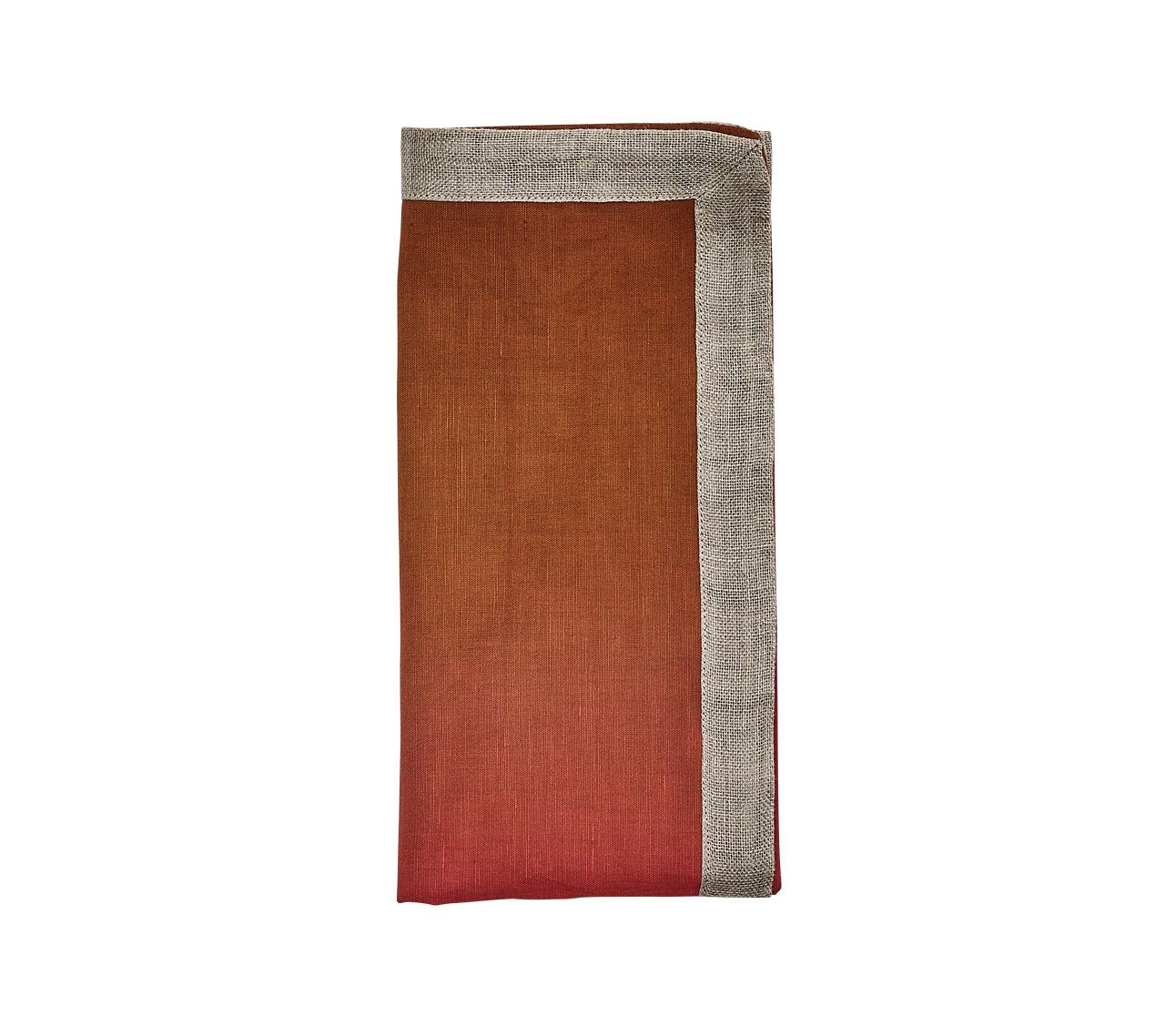 Kim Seybert Napkins: Dip Dye in Cranberry & Orange, Set of 4