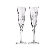Christofle Kawali Champagne Flutes - Crystal Clear (Set of 2)