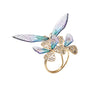 Kim Seybert Napkin Rings: Flutter in Lilac & Periwinkle, Set of 4