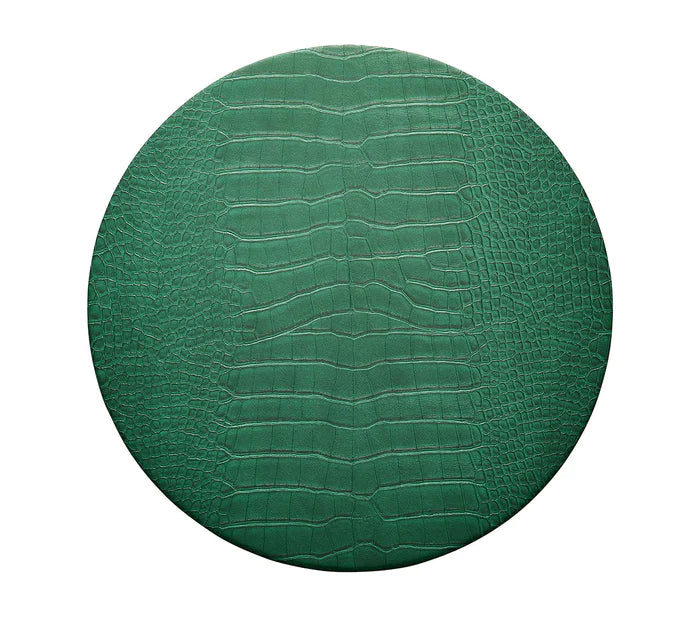 Kim Seybert Placemats: Croco in Emerald, Set of 4