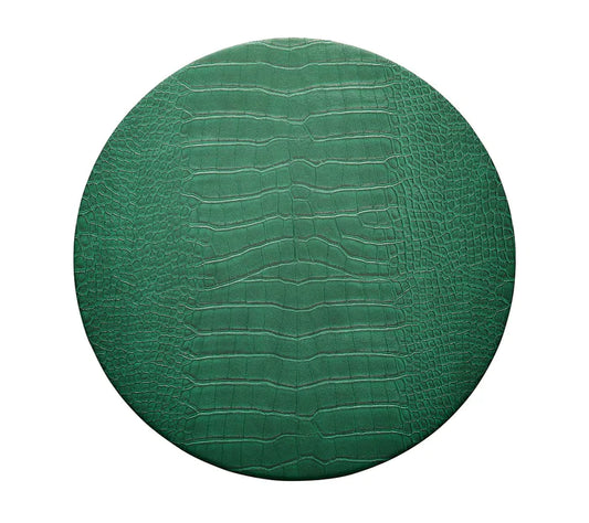 Kim Seybert Placemats: Croco in Emerald, Set of 4