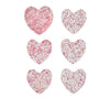 Kim Seybert Drink Coasters: Sweetheart in Pink & Red, Set of 6