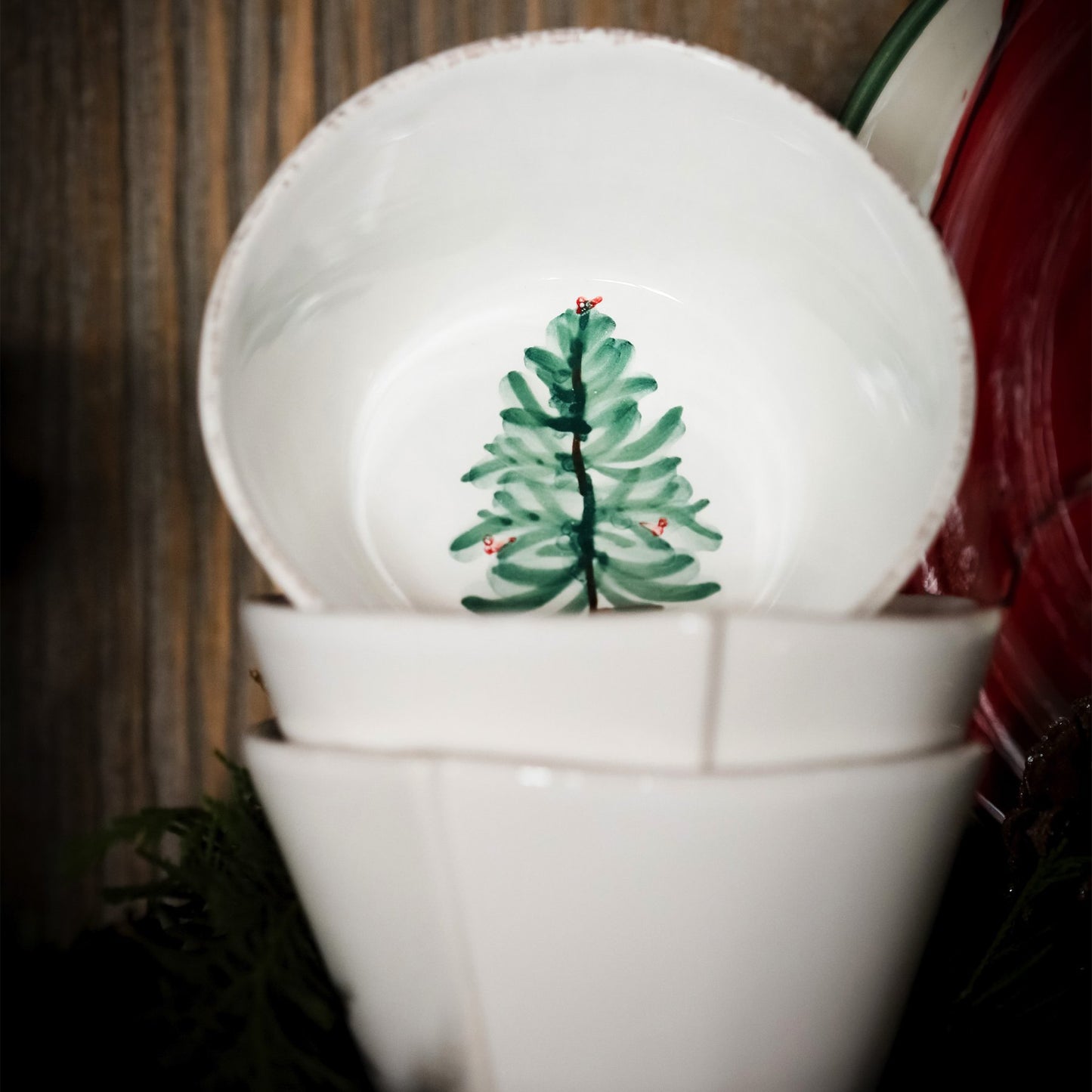 Vietri Lastra Holiday - Stacking Cereal Bowl