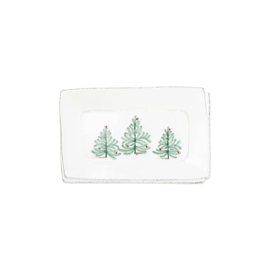 Vietri Lastra Holiday - Small Rectangular Tray