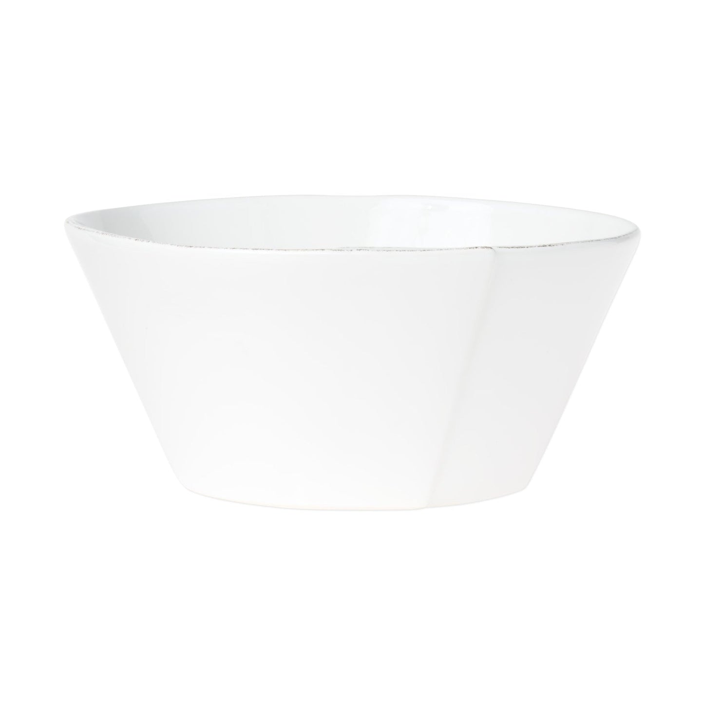 Vietri Lastra White - Stacking Serving Bowl Large